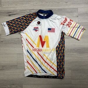 Virginia Maryland Triathlon Series Cycling Jersey Mens L Pactimo Colorful Shirt